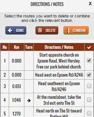 Manage Route Directions