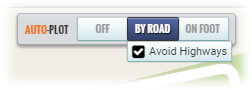 Route Planner Avoid Highways Feature