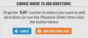 Add Directions Here button
