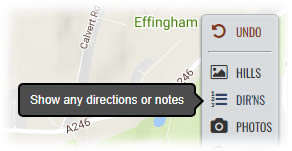 Directions option
