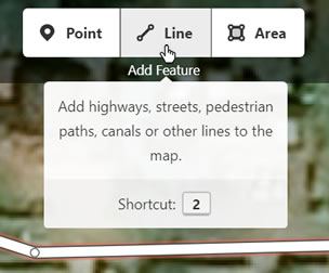 Use the Line tool to draw a missing road or path