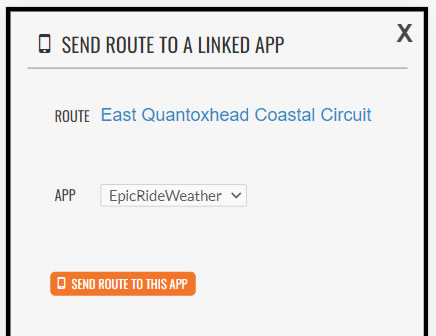 Confirm send route to linked app