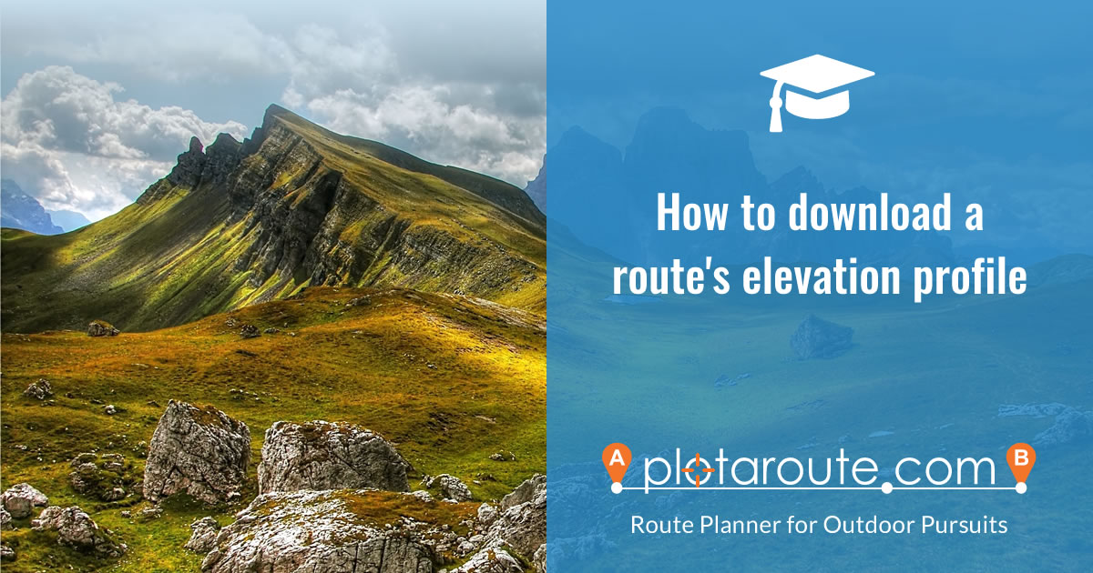 How to download a route's elevation profile