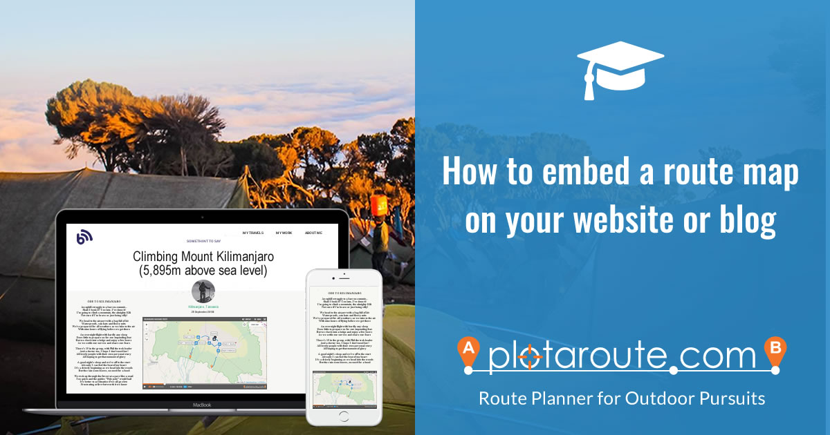 How to add an interactive route map to your website or blog