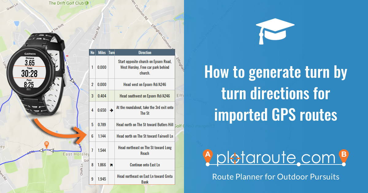 How To Generate Turn By Turn Directions For Imported Routes