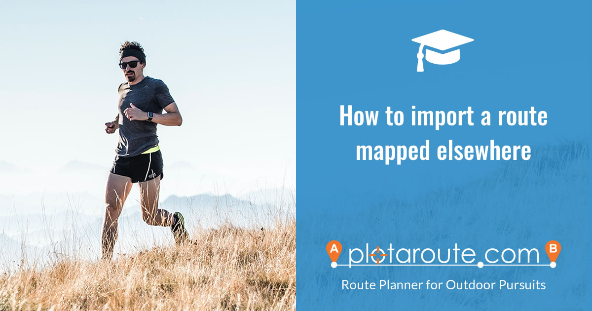 Importing a route to plotaroute.com
