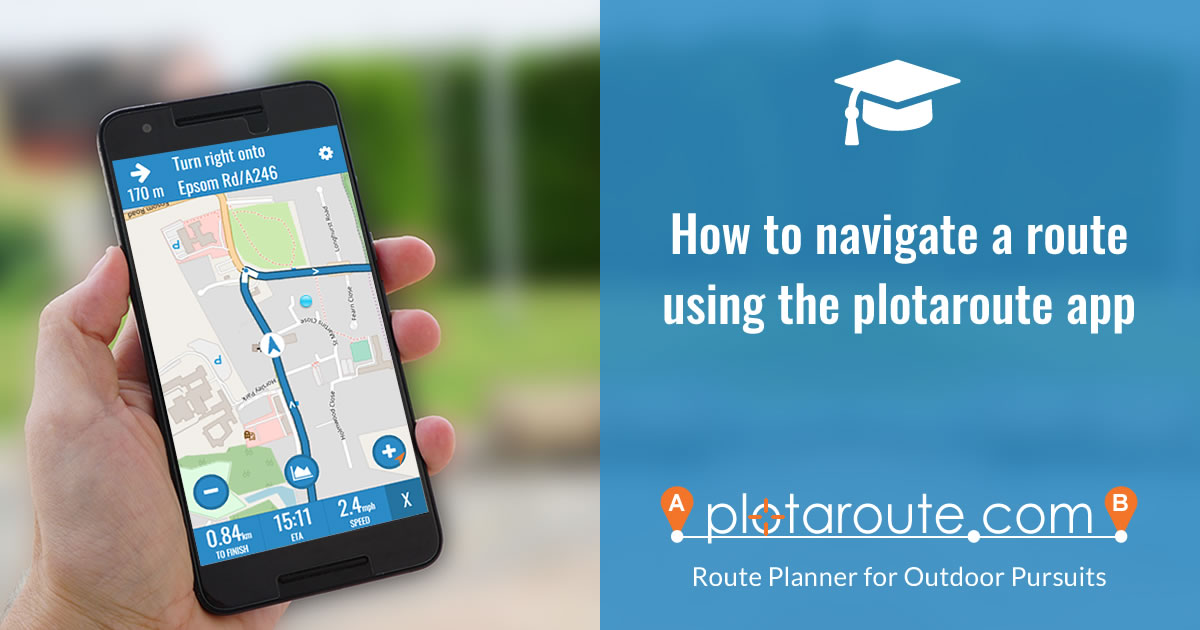 How to follow a route map on a smartphone