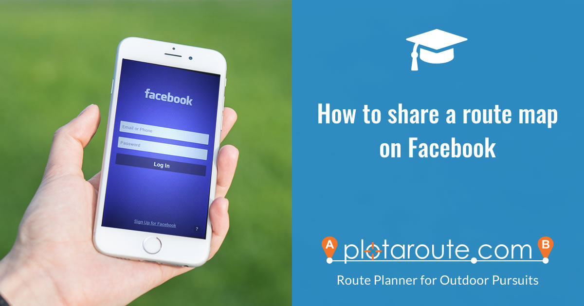How to share a route map from plotaroute.com on Facebook