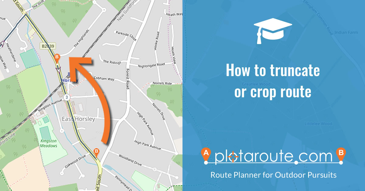 How to truncate a route to shorten it