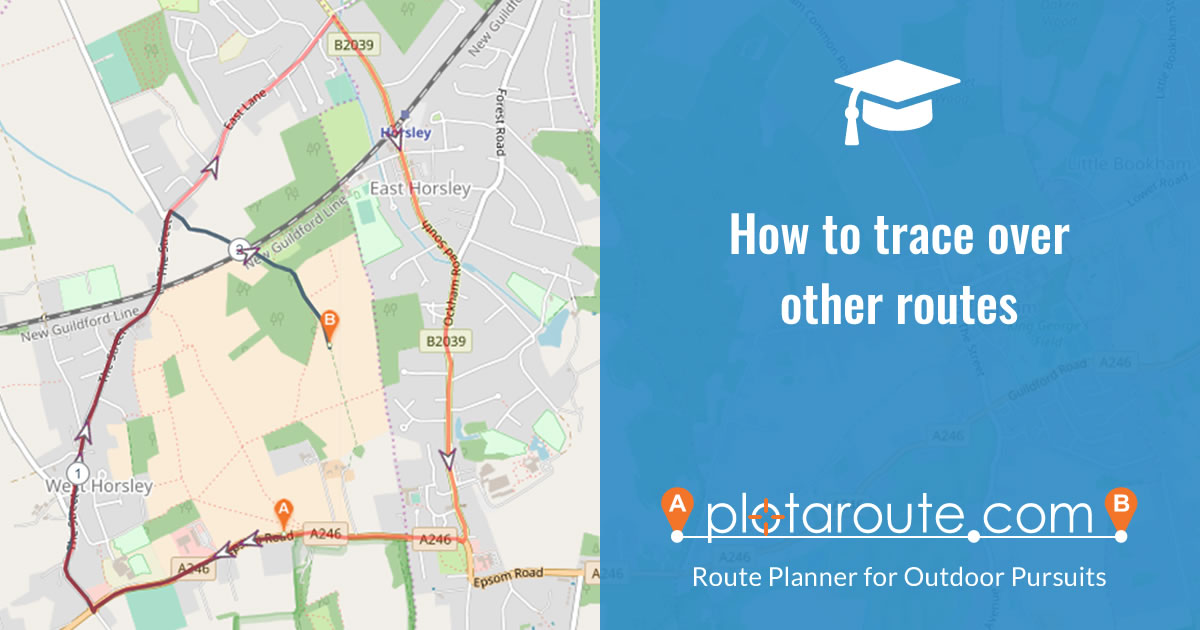 How to trace over other routes