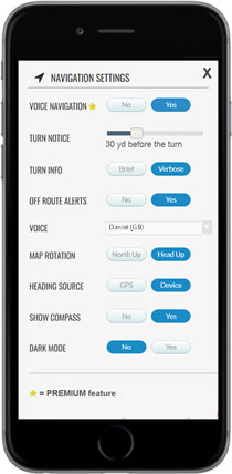 Navigation Settings