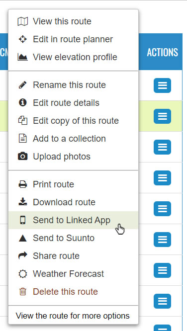 Select Send to Linked App